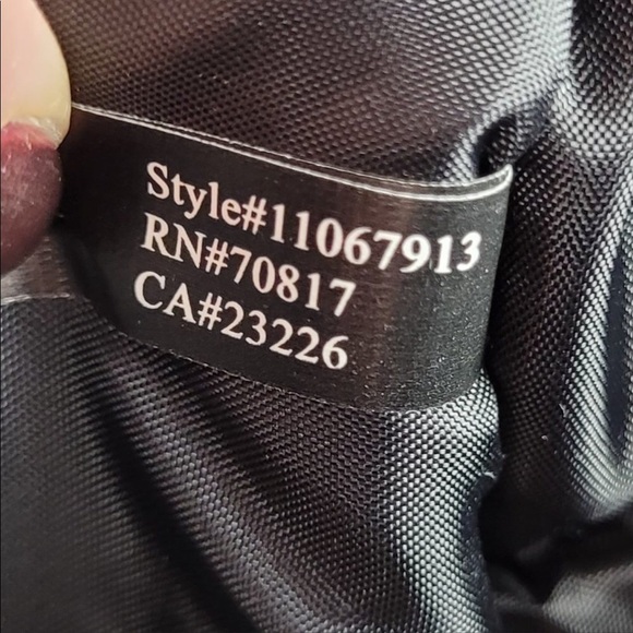 Victoria Secret black faux leather fringe backpack like new super clean - Picture 6 of 8